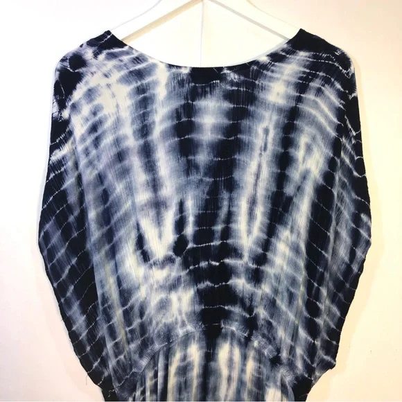 Torrid Boho Tie Dye Floral Embroidered Beach Cover Up - Picture 12 of 16